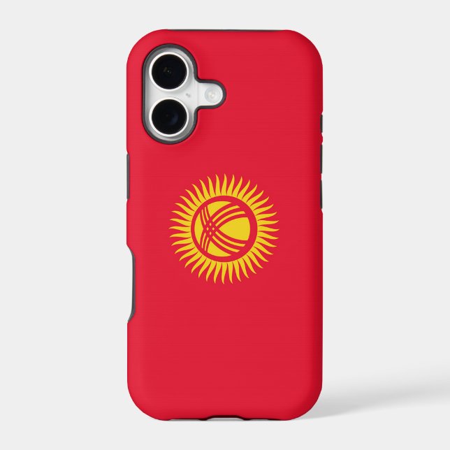 Flag of Kyrgyzstan Iphone Case (Back)
