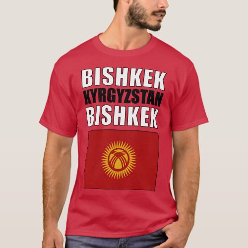 Flag of Kyrgyzstan T_Shirt