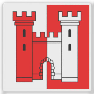Flag of La Tour-de-Peilz, Switzerland Sticker