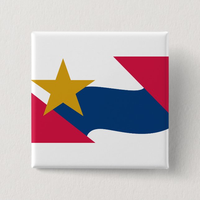 Flag of Lafayette, Indiana Button (Front)