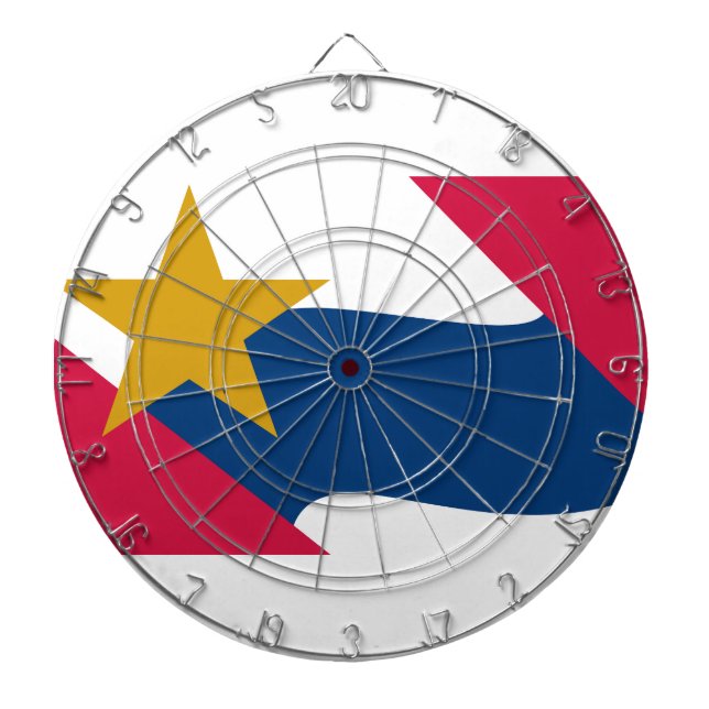 Flag of Lafayette, Indiana Dart Board (Front)