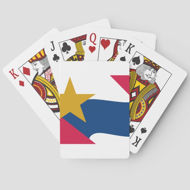 Flag of Lafayette, Indiana Poker Cards (Back)