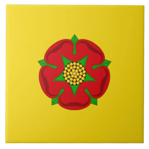 Flag of Lancashire Ceramic Tile