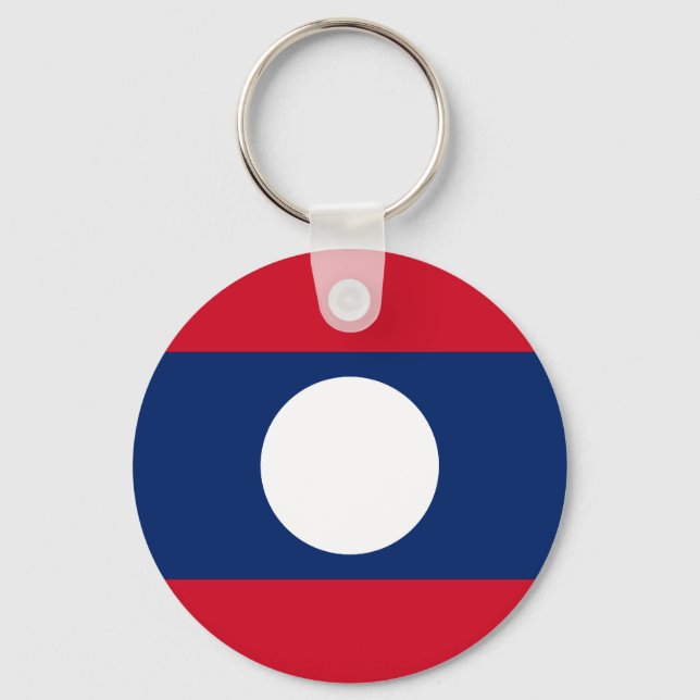 Flag of Laos Keychain (Front)