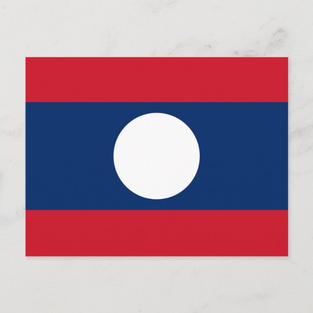 Flag of Laos Postcard (Front)