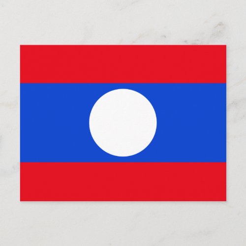 Flag of Laos Postcard