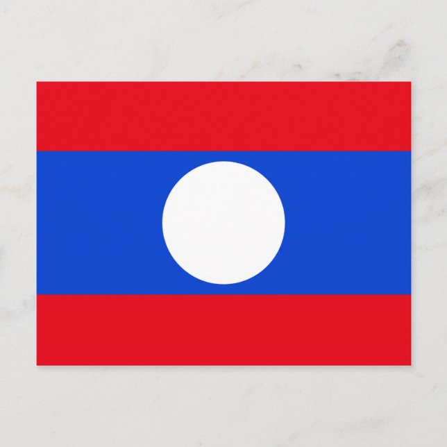 Flag of Laos Postcard (Front)