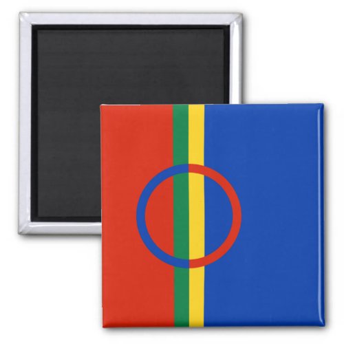 Flag of Lapland Christmas Sami Laplander Magnet