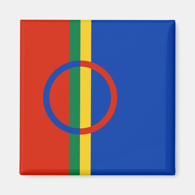 Flag of Lapland (Christmas) (Sami) (Laplander) Magnet (Front)