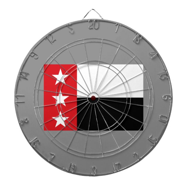 Flag of Laredo (Texas) Dart Board (Front)