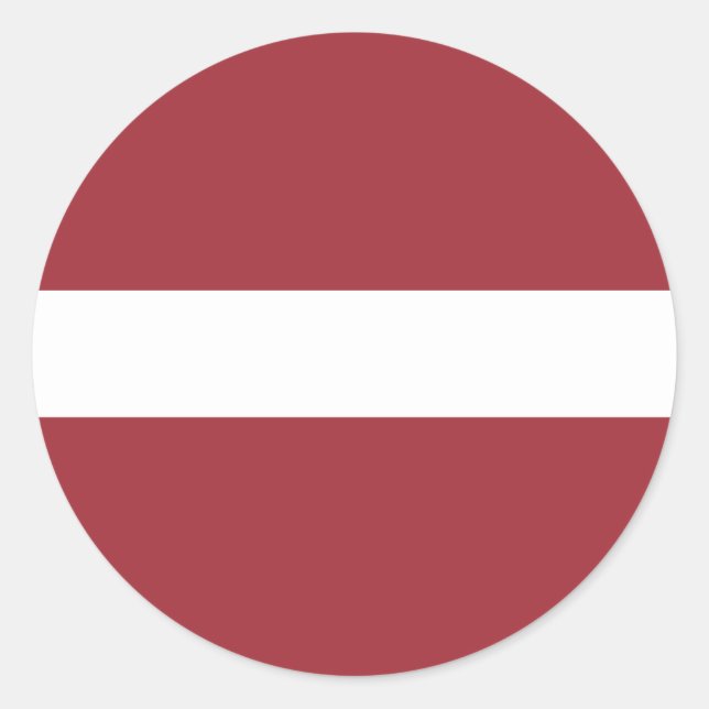 Flag of Latvia Classic Round Sticker (Front)