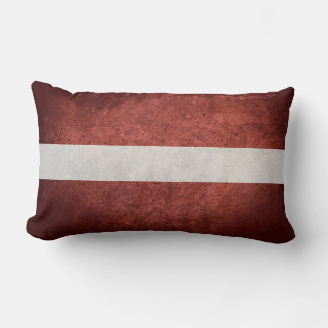 Flag of Latvia Lumbar Pillow (Front)