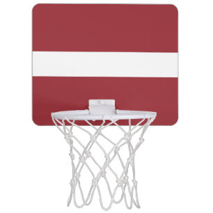 Flag of Latvia Mini Basketball Goal Hoop