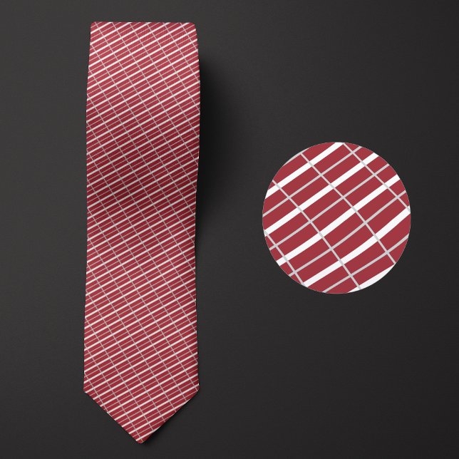 Flag of Latvia Pattern Neck Tie (Creator Uploaded)
