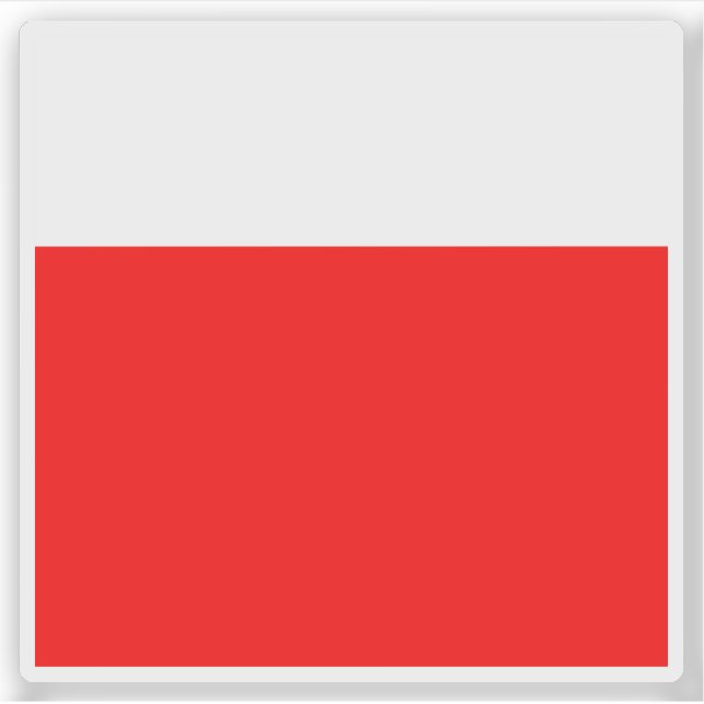 Flag of Lausanne, Switzerland Sticker (Front)