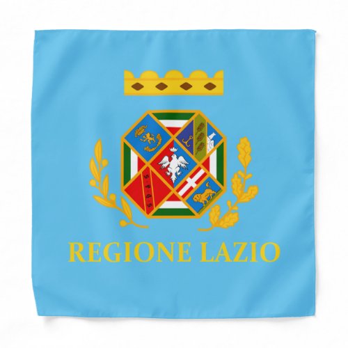 Flag of Lazio Italy Bandana