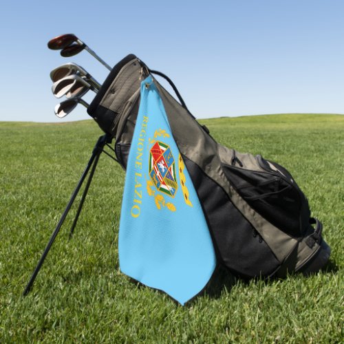 Flag of Lazio Italy Golf Towel