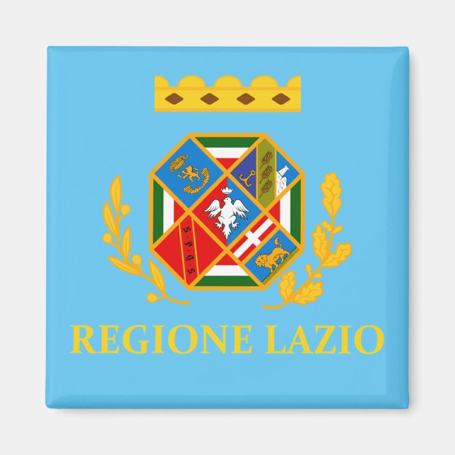 Flag of Lazio (Italy) Magnet (Front)