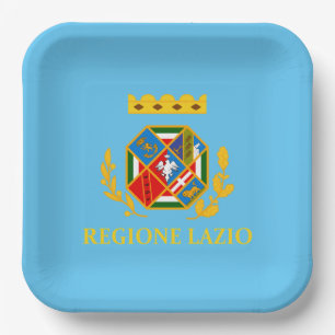 Flag of Lazio (Italy)  Paper Plates