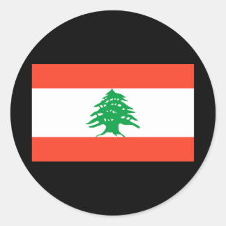 Flag of Lebanon Classic Round Sticker