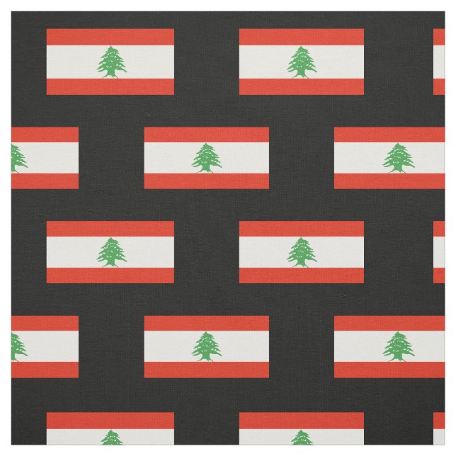 Flag of Lebanon Fabric (Swatch)