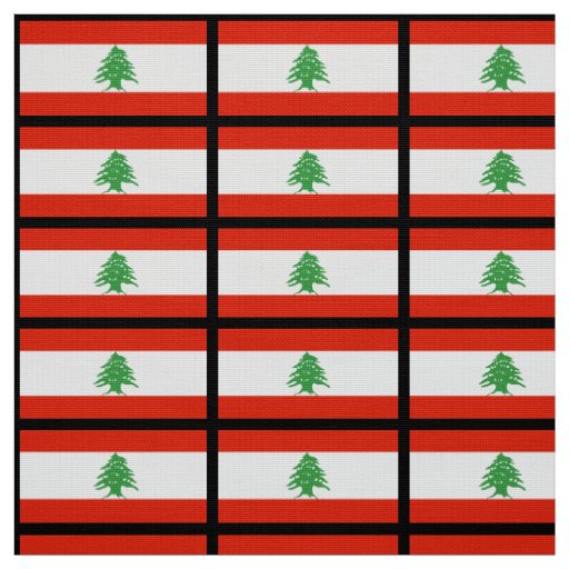 Flag of Lebanon Fabric
