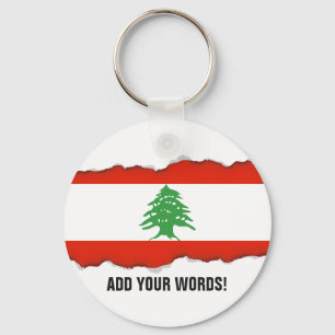 Flag of Lebanon Keychain