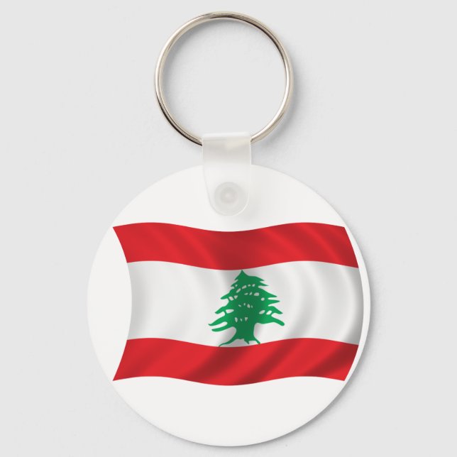 Flag of Lebanon Keychain (Front)