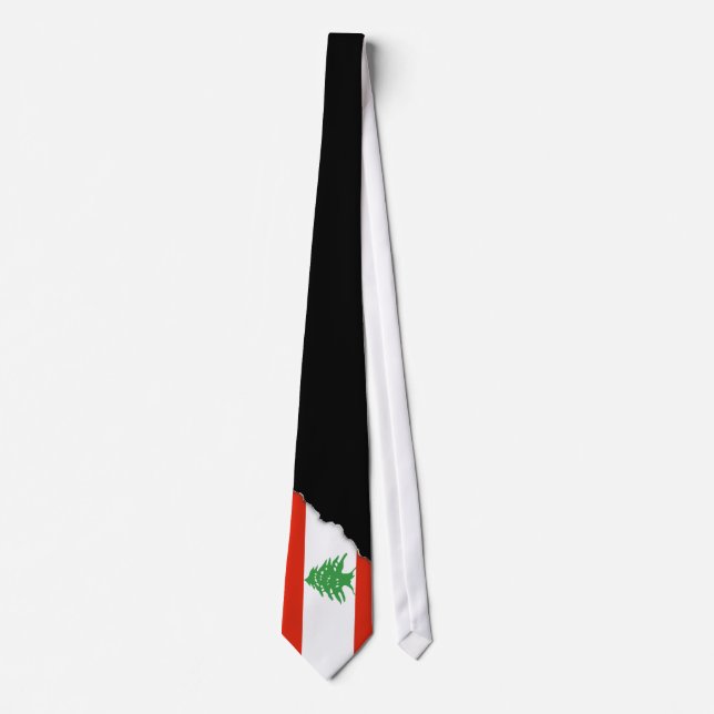 Flag of Lebanon Neck Tie (Front)