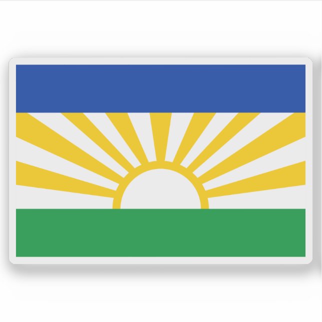 Flag of Lebowa, the Republic of South Africa Sticker (Front)