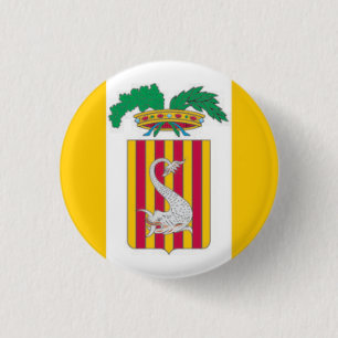 Flag of Lecce, Apulia (Italy) Button