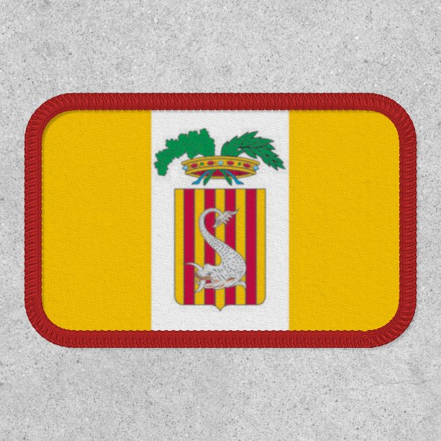 Flag of Lecce, Apulia (Italy) Patch (Front)