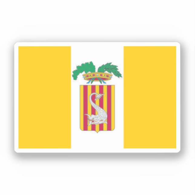 Flag of Lecce, Apulia (Italy) Sticker (Front)