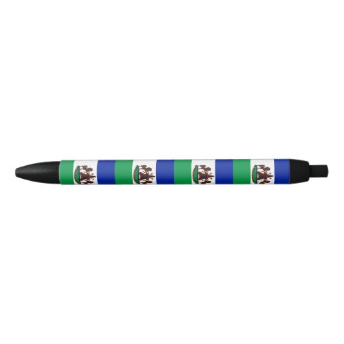 Flag of Lesotho Black Ink Pen