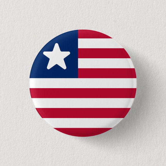 Flag of Liberia Button (Front)