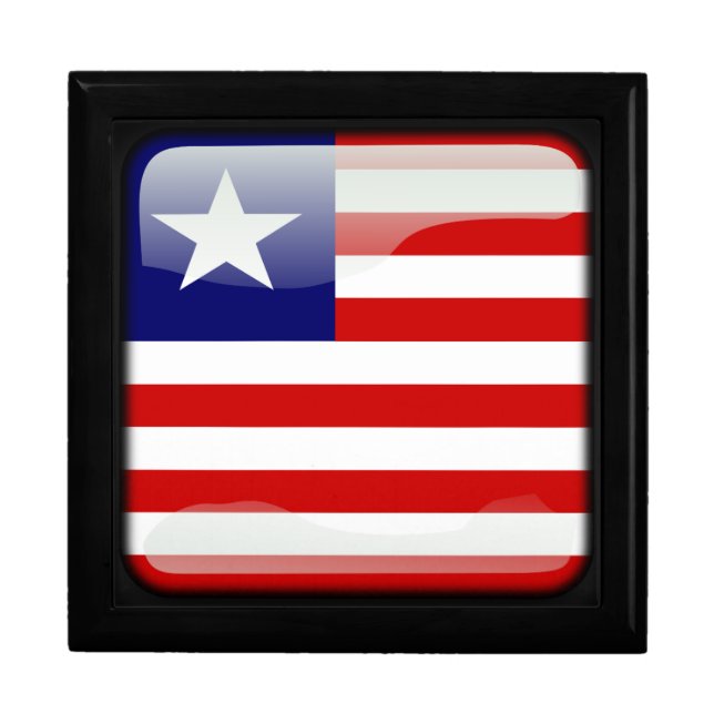 Flag of Liberia Jewelry Box (Front)