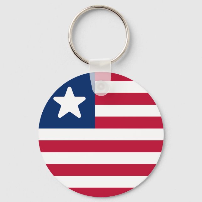 Flag of Liberia Keychain (Front)