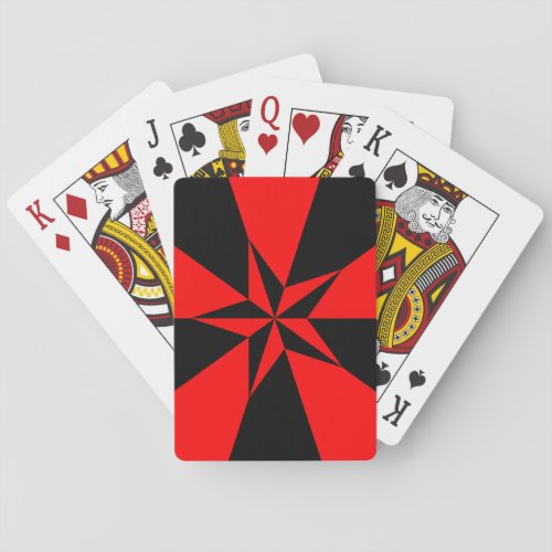 Flag of Libertarian Socialism Playing Cards