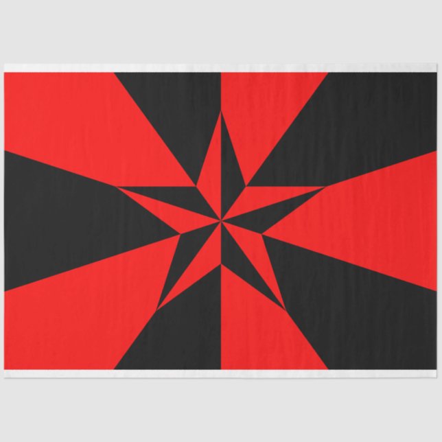 Flag of Libertarian Socialism Tissue Paper (Front)
