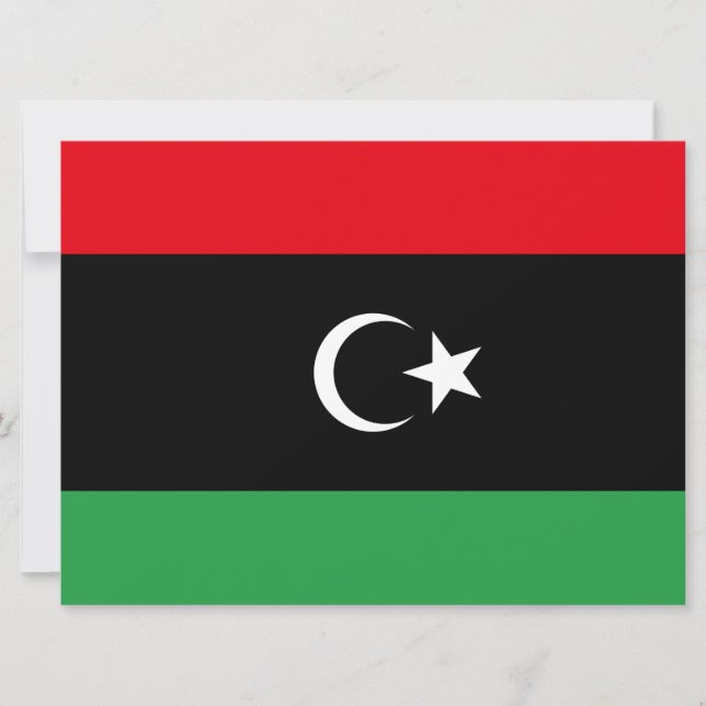 Flag of Libya Card (Front)
