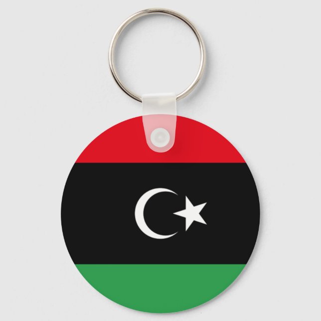 Flag of Libya Keychain (Front)