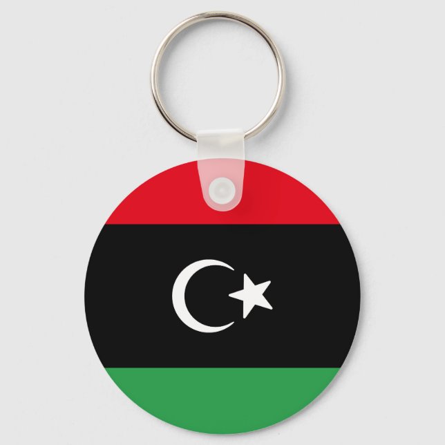Flag of Libya Keychain (Front)