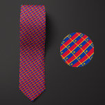 Flag of Liechtenstein Pattern Neck Tie<br><div class="desc">Flag of Liechtenstein Pattern Necktie highlights the national colors of the country from a distance by employing a clever angled design. Upon closer inspection,  the seamless repeatable pattern of tiny flags showcases the country's national banner in an aesthetically pleasing way.</div>