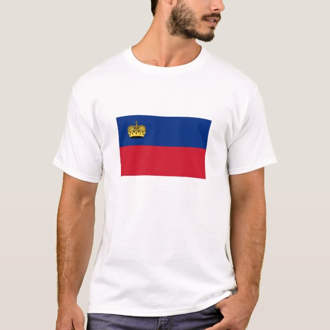 Flag of Liechtenstein  T-Shirt (Front)
