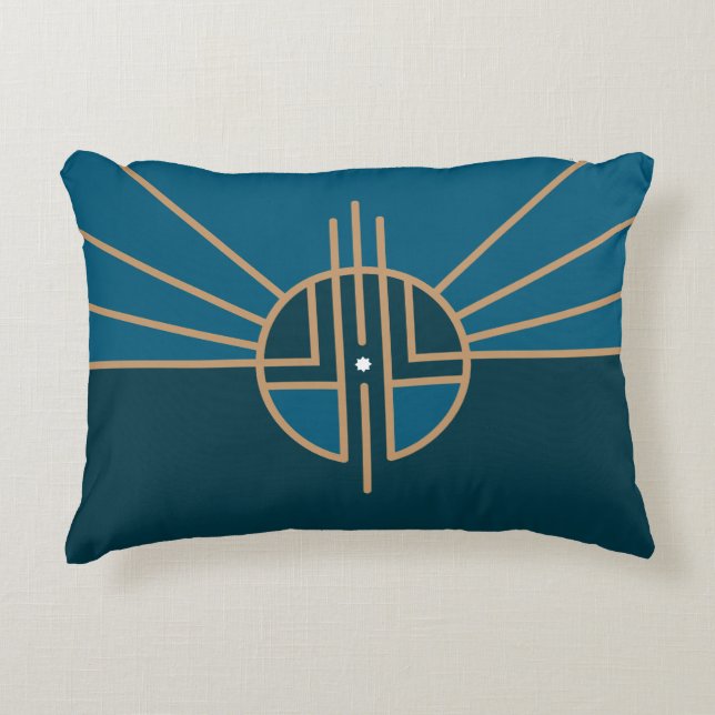 Flag of Lincoln, Nebraska Accent Pillow (Front)