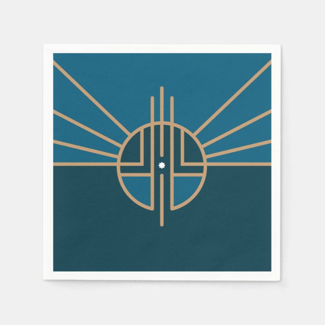 Flag of Lincoln, Nebraska Napkins (Front)