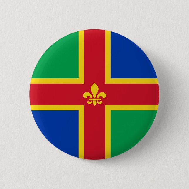 Flag of Lincolnshire Button (Front)