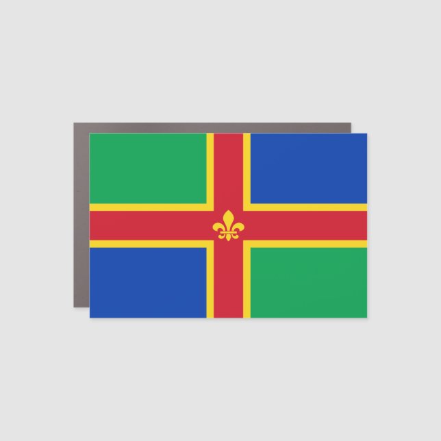 Flag of Lincolnshire  Car Magnet (Front)