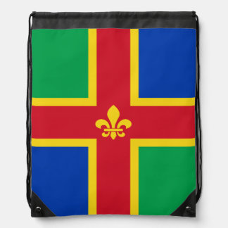 Flag of Lincolnshire Drawstring Bag