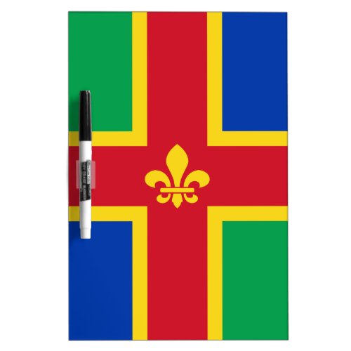Flag of Lincolnshire Dry Erase Board